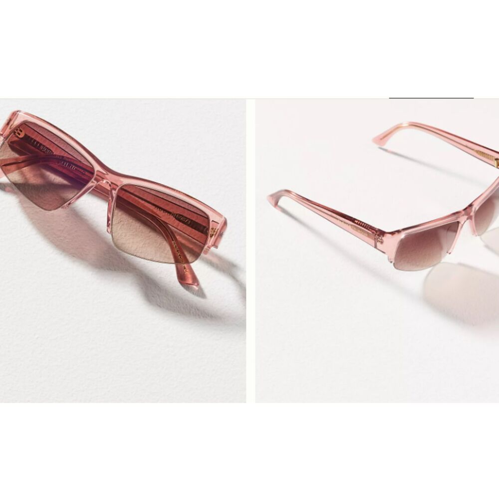 Anthropologie Eleventh Hour Women's Frameless Sport Sunglasses NWT 68 PINK